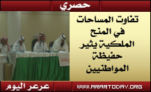 تفاوت للمساحات في توزيع المنح الملكية رغم الامر الملكي الصريح ... ومواطنون يعتزمون التقدم بشكوى لامين امانة منطقة الحدود الشمالية