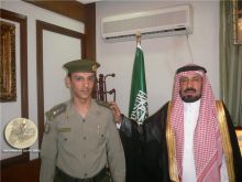 محافظ رفحاء يقلد الهباس رتبته الجديدة