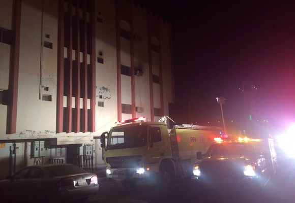 مدني عرعر يخمد حريق شقة سكنية بحي الخالدية