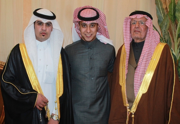 عبدالرحمن وادي الحسني يحتفل بزواجه ,,, وعرعر اليوم تهنئ