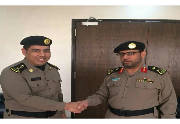 مدير سجون الشمالية يقلد فهد البجيدي رتبة نقيب