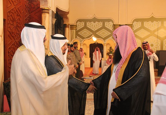 أهالي الشمالية يقدمون البيعة لولي العهد وولي العهد صباح اليوم