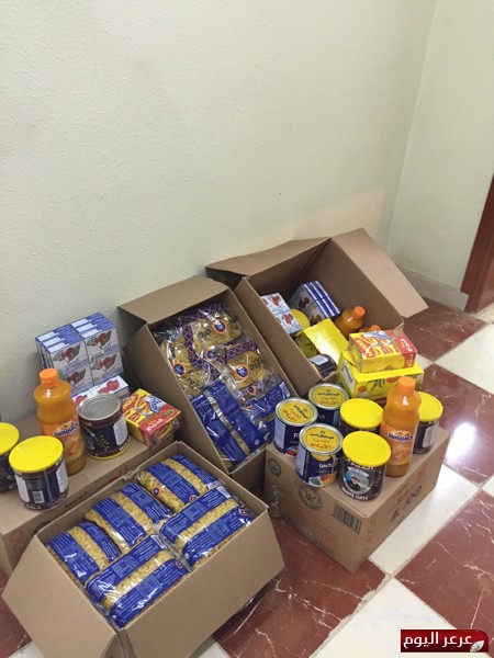 تراحم توزع السلة الغذائية الرمضانية على المستفيدين لأسر السجناء بالحدود الشمالية