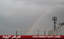 (تحديث) أمطار الخير والبركه على مدينة عرعر مصحوبة بزخات البرد ( تغطية مصورة )