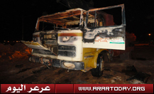 حريق بصهريج ( حفار ) وخيمة بحي الفيصلية والدفاع المدني يكتشف وجود بركة ماء مكشوفة !!! (يوجد صور)