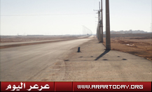 عمود أسمنتي يتصيد سيارات العابرين لطريق المدينة الرياضية