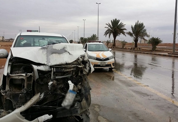 طالب جامعي يتعرض لحادث مقابل جامعة الشمالية