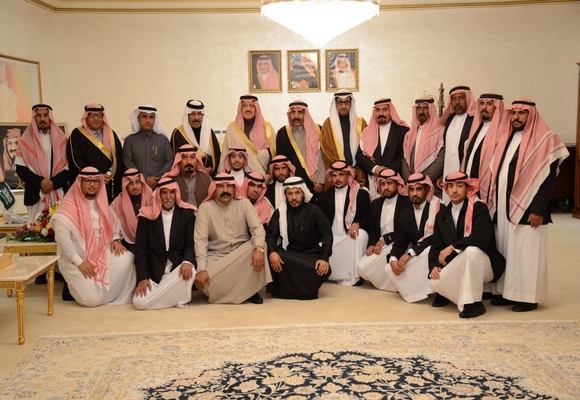 سمو امير منطقة الحدود الشماليه يلتقي رئيس واعضاء وفد المنطقه بالجنادريه