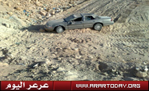 نجاة مواطن بعد سقوط سيارته في حي الربوة ومرور عرعر يخاطب الأمانة لوضع إرشادات وسائل سلامة
