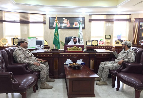 أمين الشمالية يستقبل قائد قوة عرعر