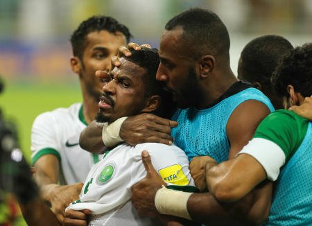 المنتخب السعودي تتعادل مع المنتخب الأسترالي في إطار الجولة الثالثة في تصفيات آسيا المؤهلة لكأس العالم 2018 في روسيا