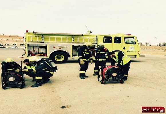 مديرية الدفاع المدني بالمنطقة تنفذ عددا من برامج التدريب على رأس العمل