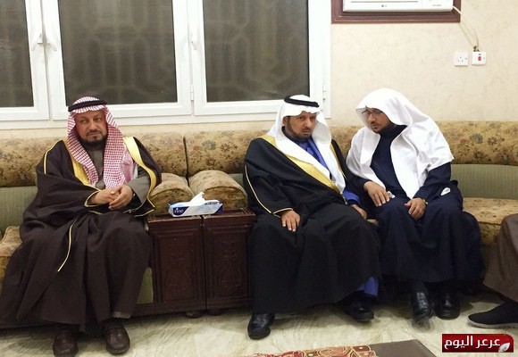 وكيل إمارة المنطقة يعزي مدير فرع وزارة التجارة والاستثمار بالمنطقة