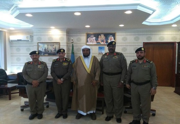 مدير عام فرع الرئاسة لهيئة الأمر بالمعروف والنهي عن المنكر بالمنطقة يزور مدير شرطة منطقة الحدود الشمالية