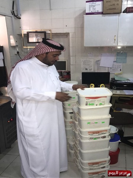 أمانة الحدود الشمالية تضبط مستودع مخالف لإنظمة الصحة العامة والأشتراطات الصحية