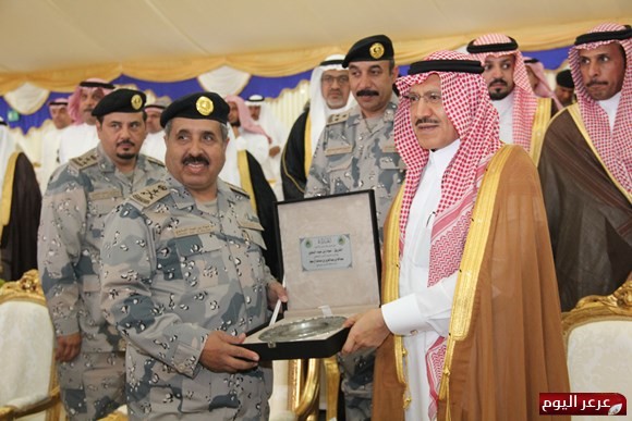 بالصور بحضور أعضاء الشورى أمير الحدود الشمالية يرعى حفل التمرين المشترك ( درع )