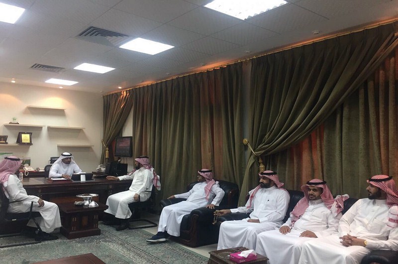 مدير فرع العمل والتنمية يستقبل رئيس وأعضاء تنمية رفحاء