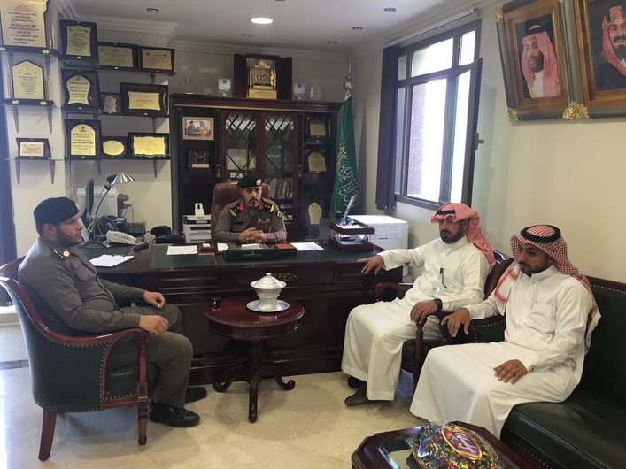 مدير مكتب عمل محافظة طريف يجتمع بمدير شرطة المحافظة
