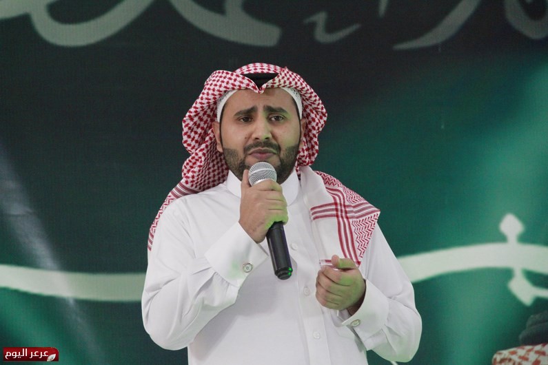 مهنا العنزي والحاكم في أول برامج اليوم الوطني