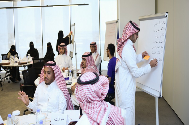 ورشة تحضيرية بمركز الملك عبدالعزيز للحوار الوطني للشباب والشابات المشاركين في منتدى شباب العالم