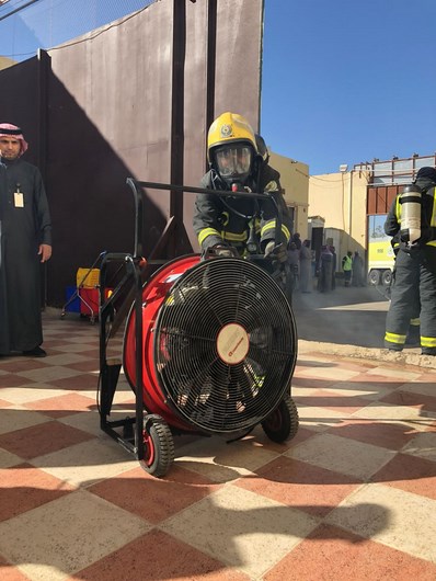 مدني الشمالية ينفذ فرضية حريق بدار الملاحظة الاجتماعية بعرعر