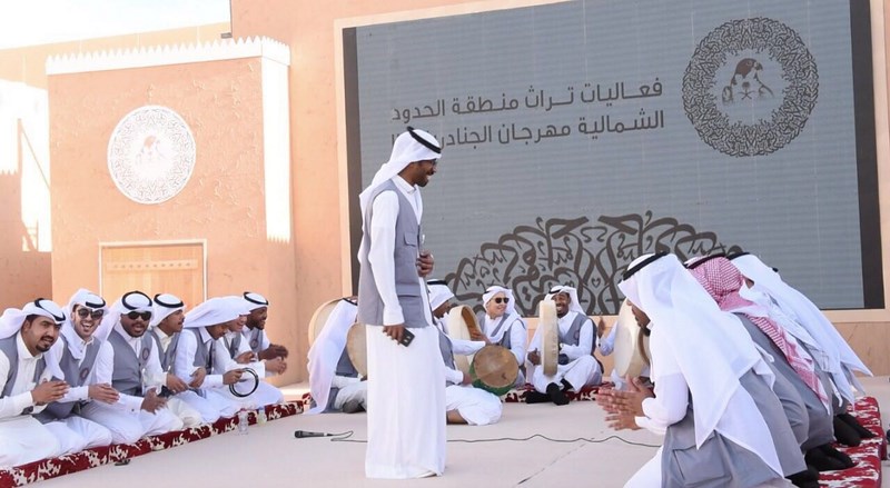 فلكلورالسامري في اولى فعاليات جناح المنطقة بالجنادرية