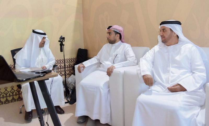 وكالة أنباء الإمارات وتلفزيون أبو ظبي في ضيافة جناح الشمالية بالجنادرية