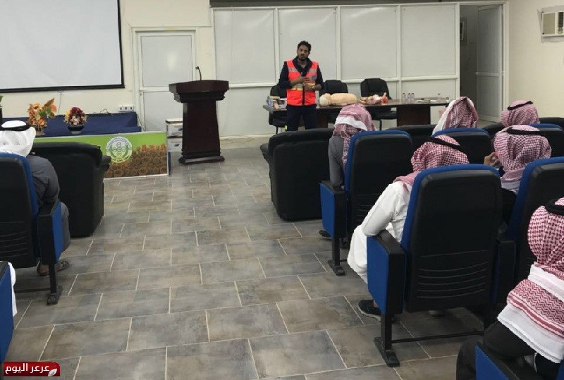 هيئة الهلال الاحمر بالمنطقة تنفذ دورة الإسعافات الأولية وكيفية التعامل مع الحالات الطارئة