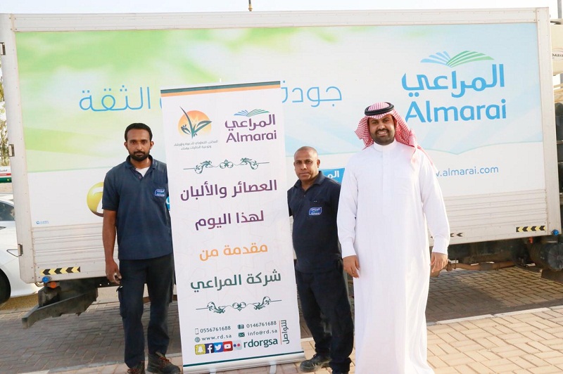تعاوني رفحاء : شركة المراعي تقدم ثلاثة آلاف علبة عصير ولبن لمشروع أجران