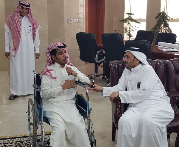 أمين الشمالية يستقبل الشاب هاني الخمعلي من ذوي الهمم العالية