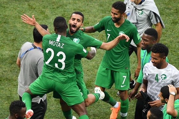 السعودية تحقق أول نصر للعرب في مونديال روسيا