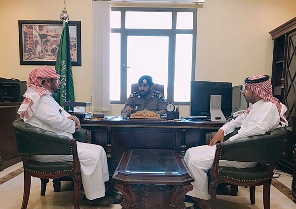 مدير مكتب عمل طريف يجتمع مع مدير الدفاع المدني بالمحافظة