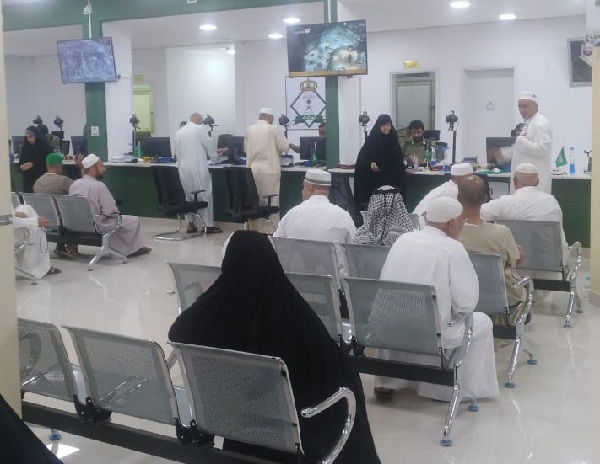 منفذ جديدة عرعر يستقبل الدفعه الثانيه من الحجاج المغادرين