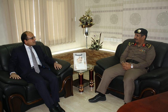 مدير شرطة الشمالية يستقبل القنصل المصري المستشار أحمد يوسف