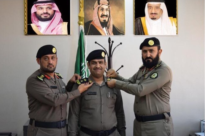 العمري يقلد الربع رتبته الجديدة