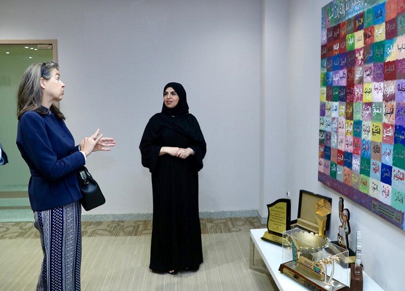 د. تماضر الرماح تبحث مع سفيرة بلجيكا التعاون في مجالات التنمية الاجتماعية