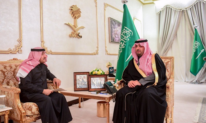 أمير الحدود الشمالية يستقبل نائب رئيس شركة معادن