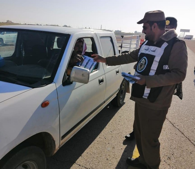أمن الطرق بمنطقة الحدود الشمالية يدشن حملة