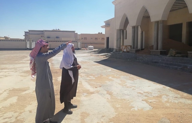 فضيلة المدير العام يقف على تجهيزات جامع الشيخ ياسين بمدينة عرعر