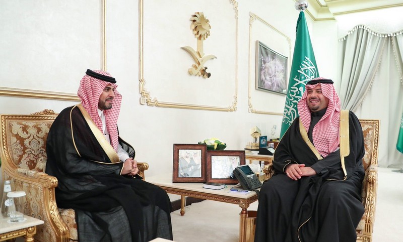 أمير منطقة الحدود الشمالية يستقبل محافظ الهيئة العامة للجمارك