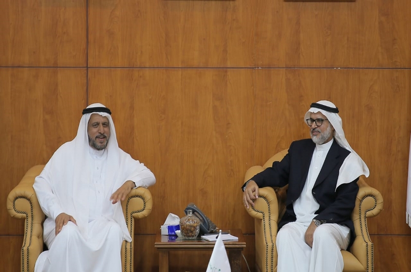 مدير جامعة الحدود الشمالية يستقبل وفدي شركة معادن ومؤسسة الملك عبدالعزيز ورجاله للموهبة والإبداع
