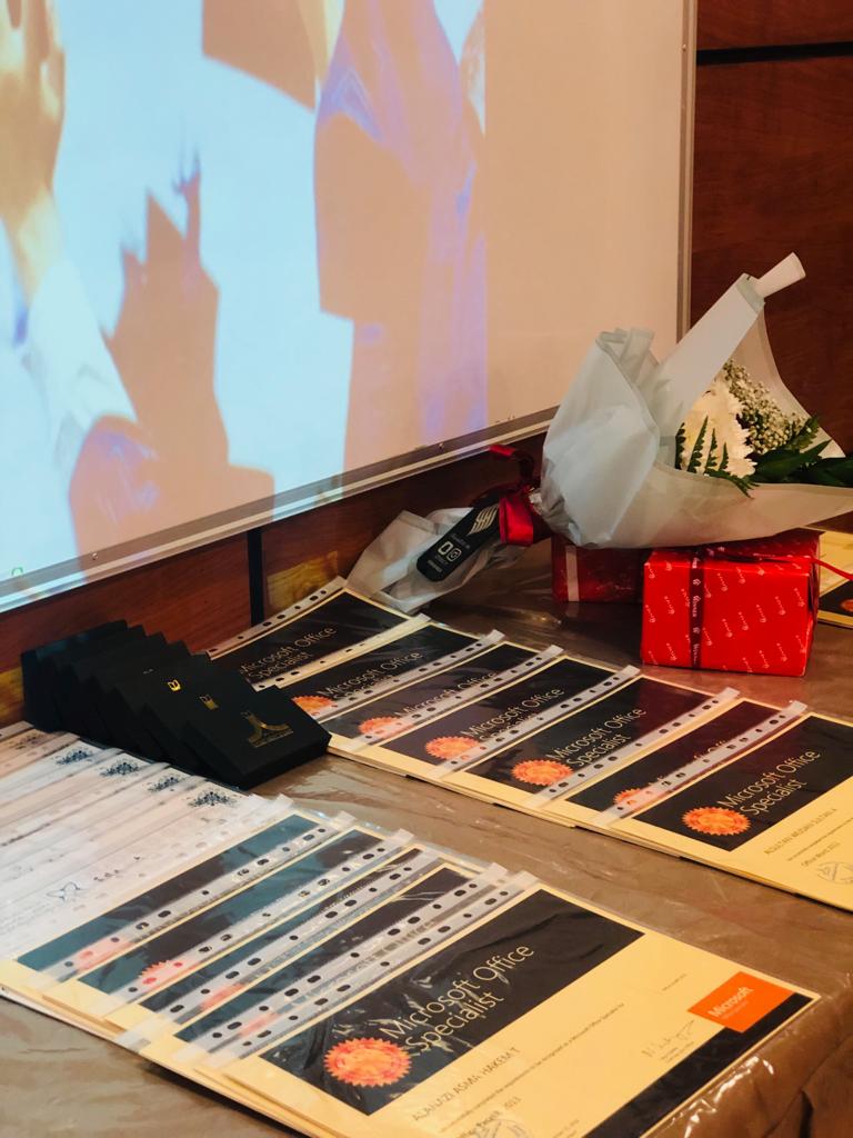 حفل الختام لبرنامج اختبار مايكروسوفت بجامعة الحدود الشمالية