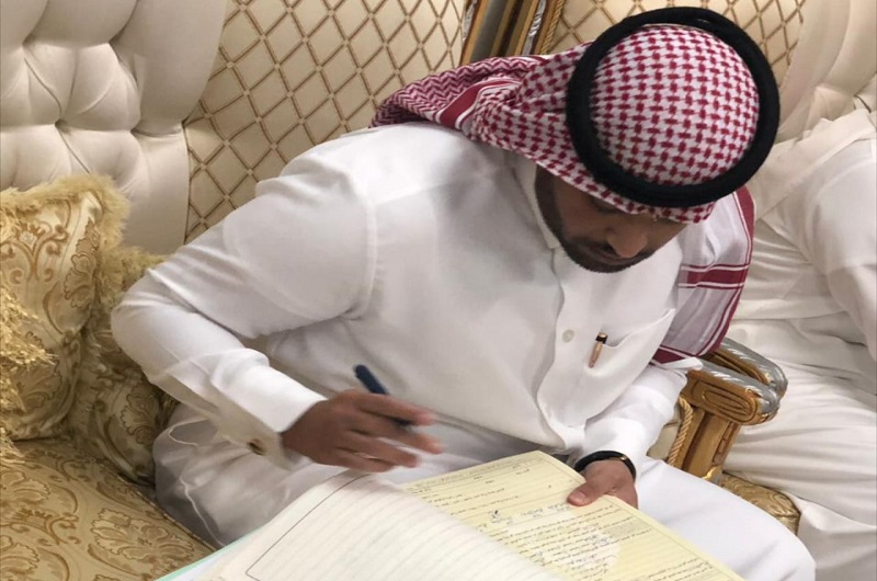 الملازم أول المهندس : زبن البكر يعقد قرآنه على كريمة إحدى الأسر بمدينة عرعر