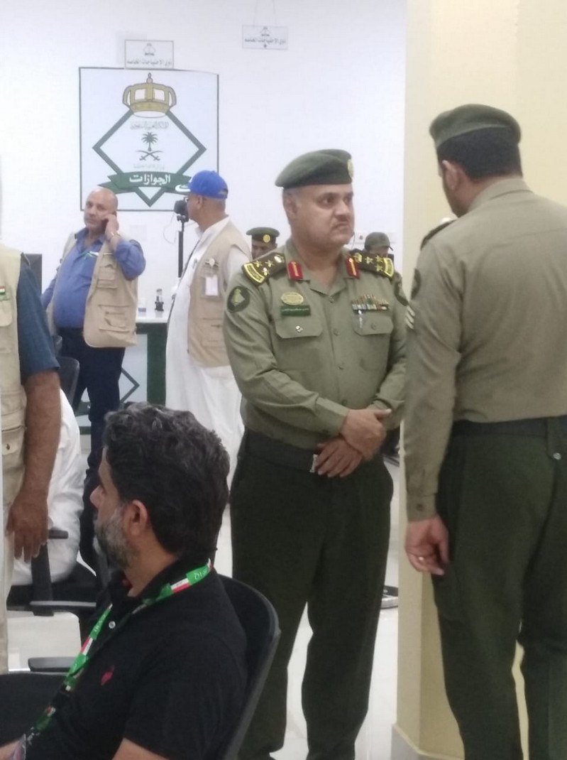 مدير جوازات الشمالية يستقبل الدفعة الرابعة من ضيوف الرحمن من الجنسية العراقية