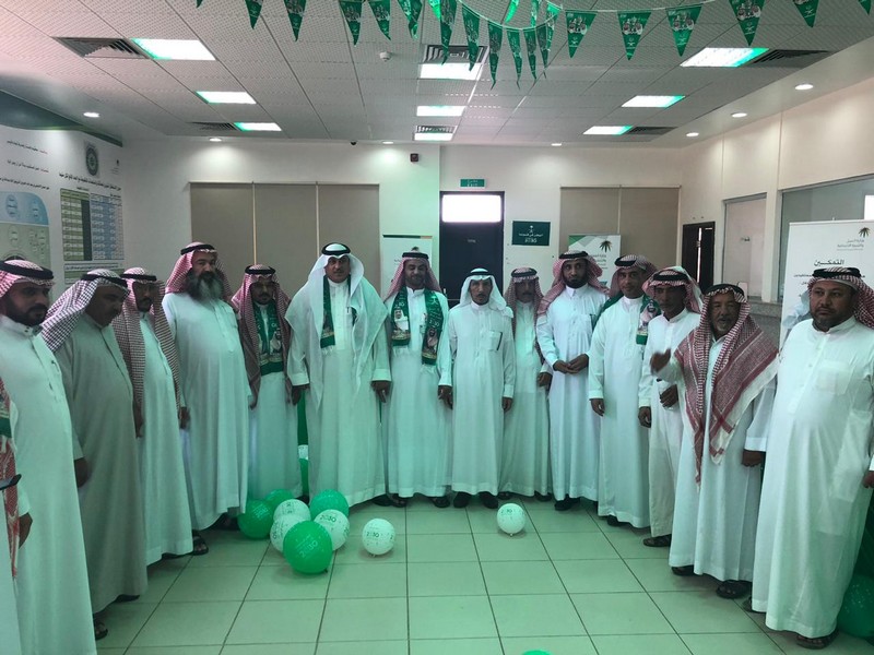 منسوبو الضمان الاجتماعي بعرعر يحتفلون باليوم الوطني