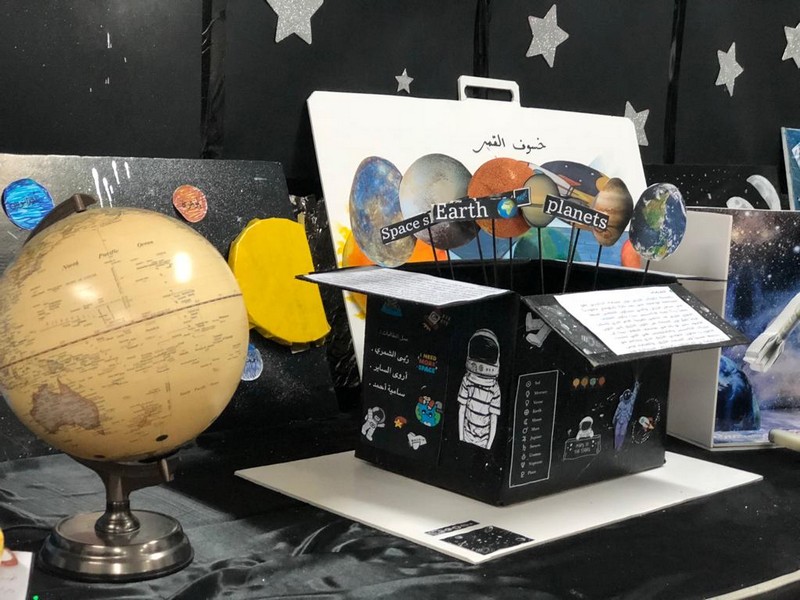مساعدة مدير تعليم الشمالية للشؤون التعليمية تدشن معرض أسبوع الفضاء العالمي 2019