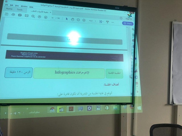 إدارة التدريب والإبتعاث بتعليم الشمالية تنظم برنامج تصميم الإنفوجرافيك