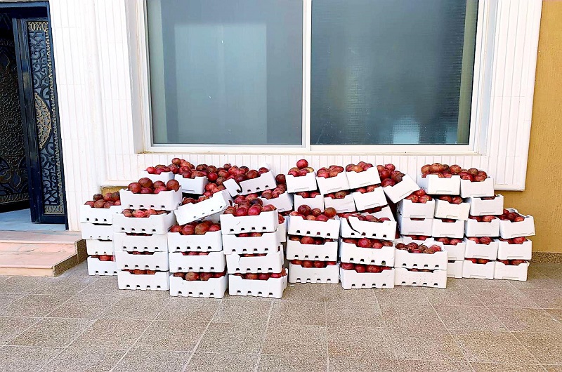 ضبط 500 كغم من الرمان في عرعر