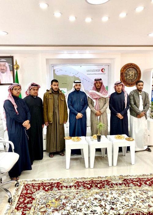 مدير عام فرع هيئة الهلال الأحمر بالنيابة يستقبل مدير وحدة التوجيه والإرشاد بجامعة الحدود الشمالية
