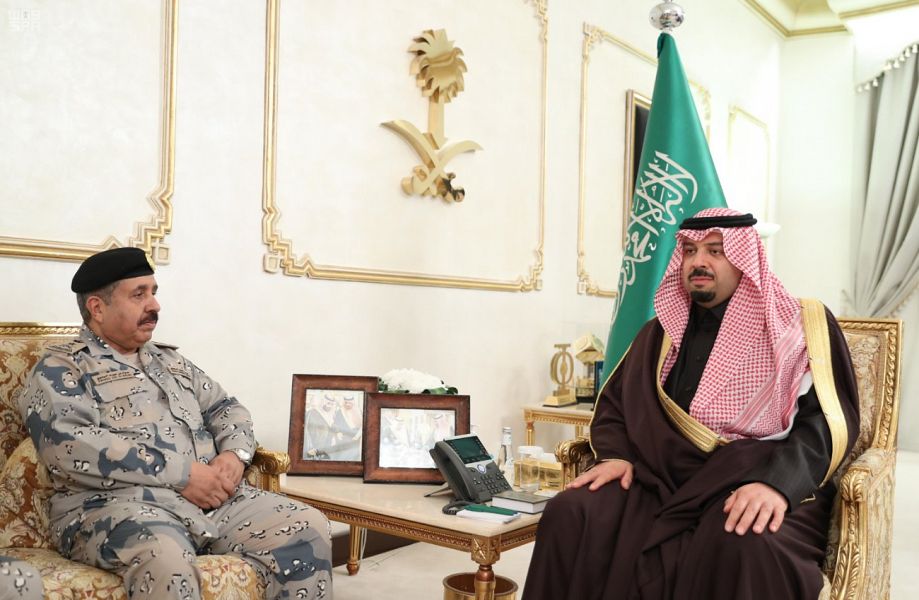 سمو أمير منطقة الحدود الشمالية يستقبل مدير عام حرس الحدود